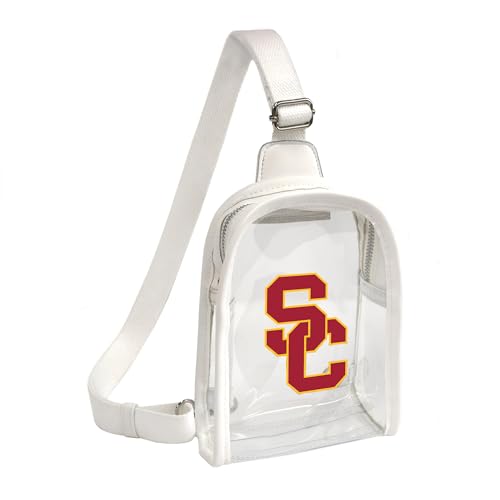 Littlearth Damen NCAA Clear Mini Sling Bag, USC-Trojaner von Little Earth Productions