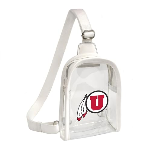 Littlearth Damen NCAA Clear Mini Sling Bag, Utah Utes von Little Earth Productions