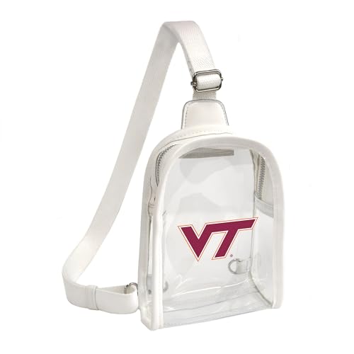 Littlearth Damen NCAA Clear Mini Sling Bag, Virginia Tech Hokies von Little Earth Productions