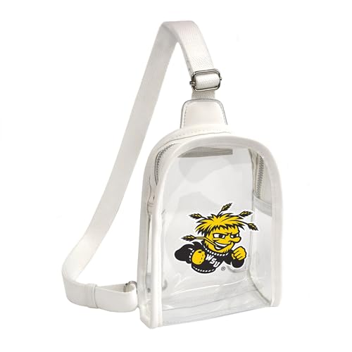 Littlearth Damen NCAA Clear Mini Sling Bag, Wichita State Shockers von Little Earth Productions