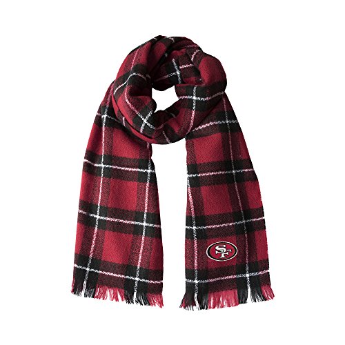 Littlearth Damen NFL Fashion Scarf San Francisco 49ers Plaid Decke Schal, Teamfarbe, 70" x 30" von Littlearth