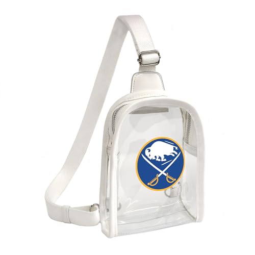 Littlearth Damen NHL Clear Mini Sling Bag, Buffalo Sabres von Little Earth Productions