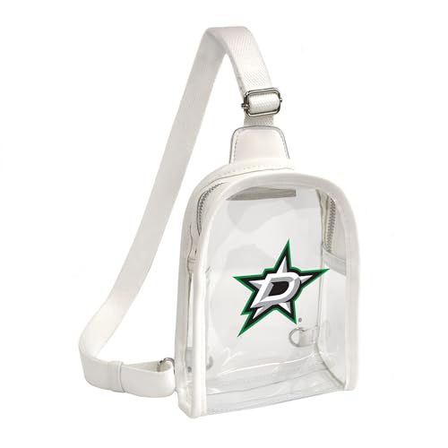 Littlearth Damen NHL Clear Mini Sling Bag, Dallas Stars von Little Earth Productions