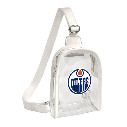 Littlearth Damen NHL Clear Mini Sling Bag, Edmonton Öler von Little Earth Productions