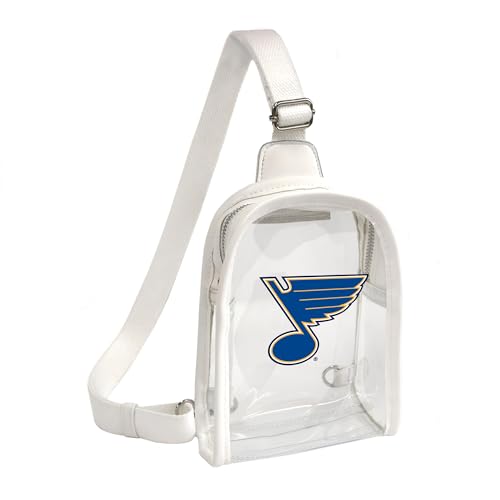 Littlearth Damen NHL Clear Mini Sling Bag, St. Louis Blues von Little Earth Productions
