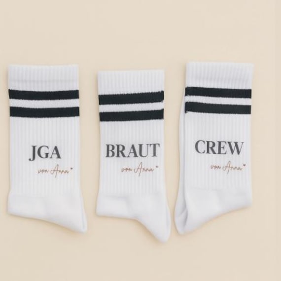 Socken Jga/ Braut/ Geschenk Zu Hochzeit/Für Freundinnen von Littledeerbynadine