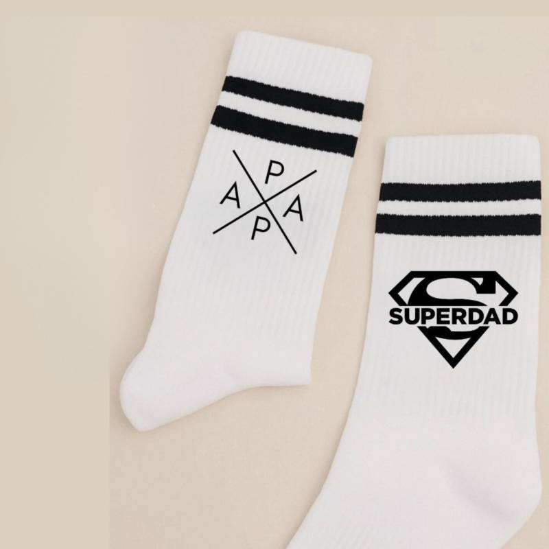 Socken Superdad|Socken Papa|Geschenk Zum Vatertag|Socken Für Männer|Geschenke Väter| Weihnachtsgeschenk von Littledeerbynadine