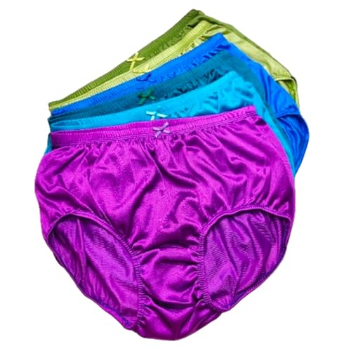 Littledream 6 Stück Vintage Größe L durchscheinend transparent seidige Nylon Unterwäsche atmungsaktiv bequem Höschen Herren Damen Full Cut Slip Höschen dunkle Farbe Hüfte 86,4 cm - 111,8 cm hohe Littledream 6 Stück Vintage Größe L durchscheinend transparent seidige Nylon Unterwäsche atmungsaktiv bequem Höschen Herren Damen Full Cut Slip Höschen dunkle Farbe Hüfte 86,4 cm - 111,8 cm hohe von Littledream