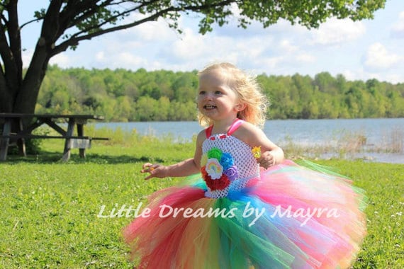 Regenbogen Tutu Kleid 12 Jahre, Lollipop Kleid, Geburtstag von LittledreamsbyMayra