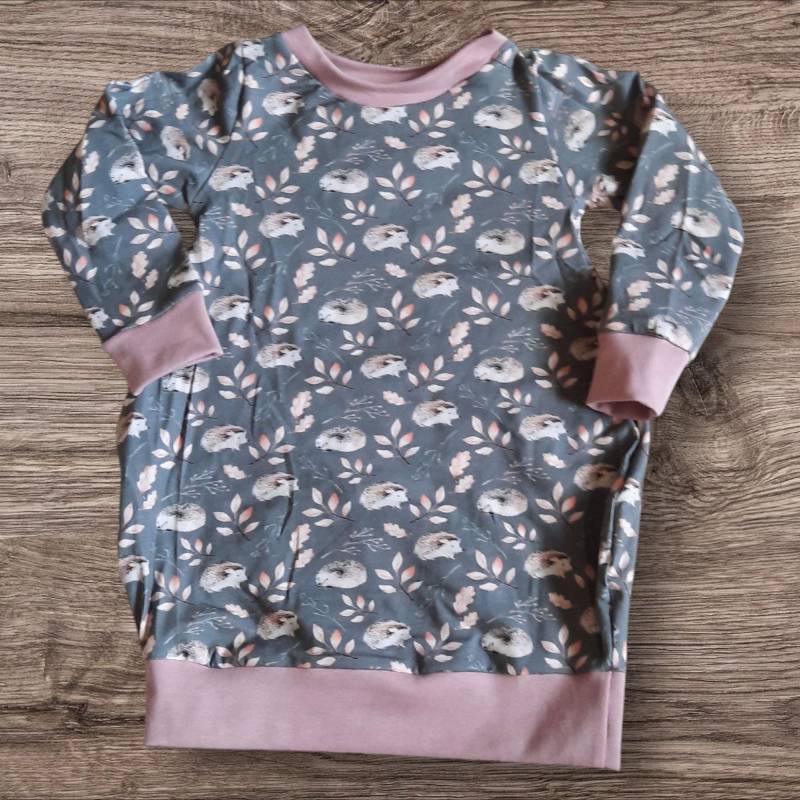 Größe 86 Ballonkleid - Igel von Littlehandmadethinxx