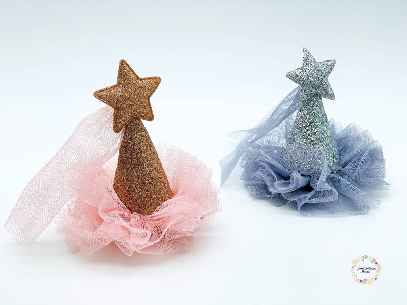 Krone Haarspangen, Glitzer Stern Kronen Prinzessin Geburtstag Haarspangen Kleinkind, Haarkamm Mädchen von Littlekarenstudio