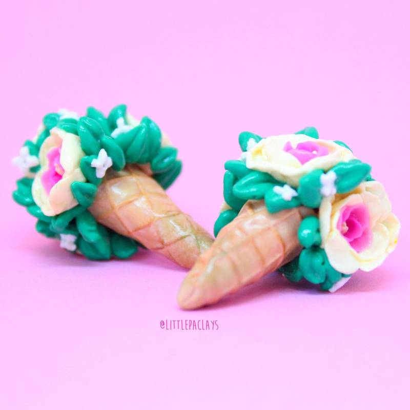 Blumen Eis Anhänger Handgemachte Schmuck Aus Polymer Clay Blumen Eis Anhänger Handgemachte Schmuck Aus Polymer Clay von LittlepaclaysCo