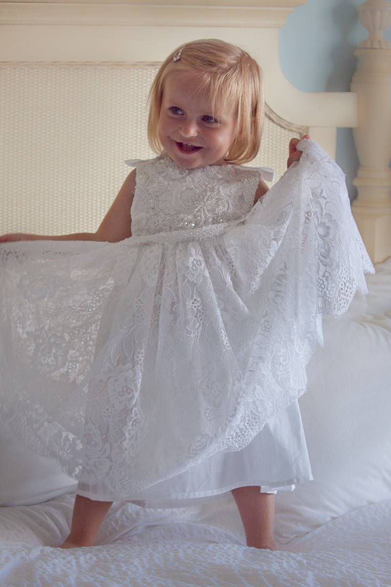 Mädchen Taufe Kleid | Spitze Kleider & Baby Taufkleider Babykleid von Littlepieceofjoyforu