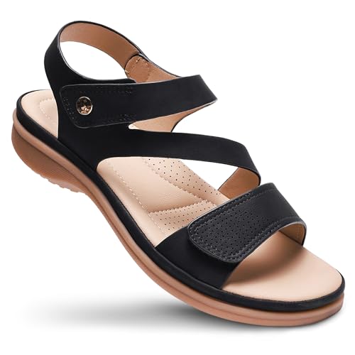 Littleplum Damen Sandalen Sommer Freizeit Frauen Sandalen,Schwarz,38 EU Littleplum Damen Sandalen Sommer Freizeit Frauen Sandalen,Schwarz,38 EU von Littleplum
