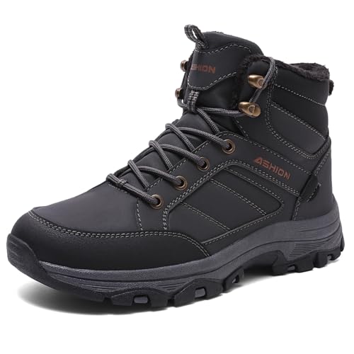 Littleplum Herren Outdoorschuhe Wanderschuhe Wanderstiefel Leichte Trekkingschuhe rutschfeste Knöchel Bergschuhe Sportschuhe, CX Grau, 40 EU von Littleplum