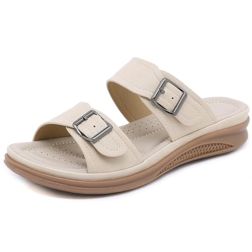 Littleplum Pantoletten Damen Sandalen mit Arch Support Komfortable & Einfach Sandelen fur Damen,Perlweiß,42 EU Littleplum Pantoletten Damen Sandalen mit Arch Support Komfortable & Einfach Sandelen fur Damen,Perlweiß,42 EU von Littleplum