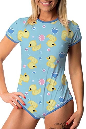 Littletude ABDL Onesie Duck - Gelb - X-Large von Littletude