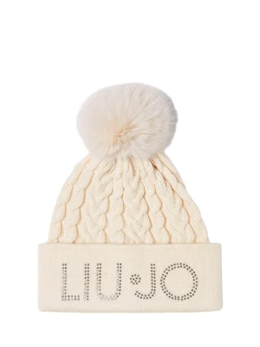 Berretto donna Liu Jo Beanie logo con trecce in lana true champagne C25LJ22 2F4054 M0300 33801 TAGLIA UNICA von Liu Jo