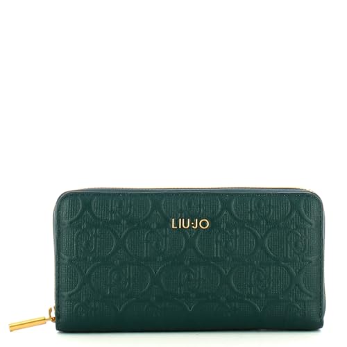 LIU JO Lange Geldbörse mit Reißverschluss mit geprägtem Logo. Verfügt über mehrere Fächer für Karten, Dokumente und Kreditkarten, mehrere Fächer für Geldscheine und Münzfach mit Reißverschluss. 20 x von Liu Jo Jeans