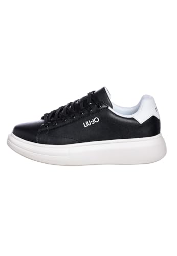 Scarpa uomo Liu-Jo sneakers Big 01 in pelle nero/ bianco US24LJ02 7B4027PX47400054 44 von Liu Jo