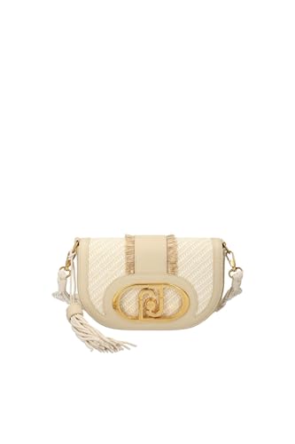 Borsa donna a spalla/ tracolla Liu-jo Deuzia crossbody in rafia coffee milk BS24LJ103 AA4143 T7034 Piccola von Liu Jo