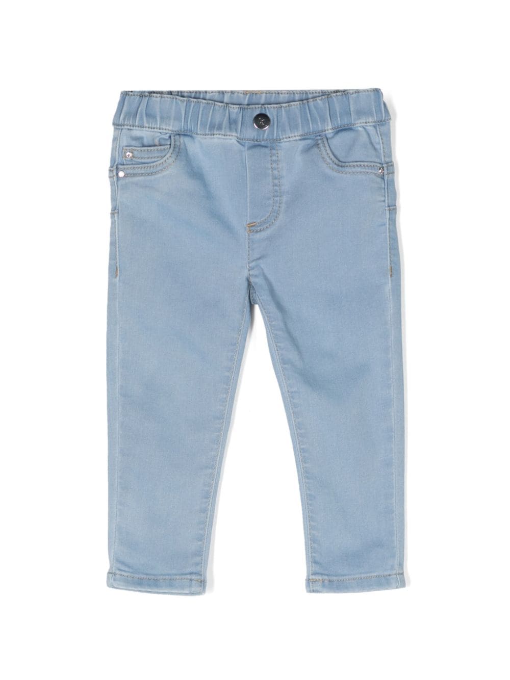 Liu Jo Kids Skinny-Jeans mit Strass-Logo - Blau von Liu Jo Kids