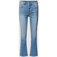 Liu Jo White Flared Fit Jeans mit Label-Patch in Hellblau, Größe 31 von Liu Jo White