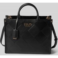 Liu Jo White Handtasche mit Label-Applikation Modell 'RIDHI' in Black, Größe 1 von Liu Jo White