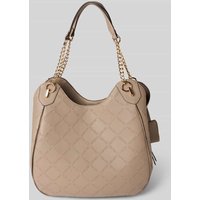 Liu Jo White Handtasche mit Label-Strukturmuster in Taupe, Größe 1 von Liu Jo White