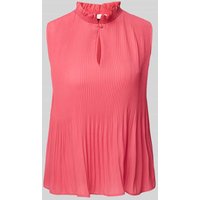 Liu Jo White Regular Fit Blusentop mit Plisseefalten in Pink, Größe 42 von Liu Jo White