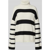 Liu Jo White Regular Fit Rollkragenpullover aus reiner Wolle Modell 'LIU JO BETTER' in Offwhite, Größe L von Liu Jo White