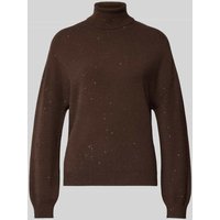 Liu Jo White Strickpullover mit Rollkragen in Schoko, Größe S von Liu Jo White