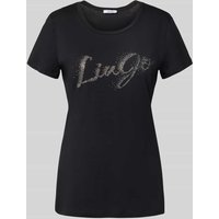 Liu Jo White T-Shirt mit Label-Print in Black, Größe XL von Liu Jo White