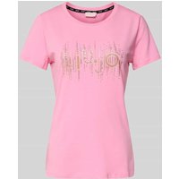 Liu Jo White T-Shirt mit Ziersteinbesatz in Rosa, Größe L von Liu Jo White