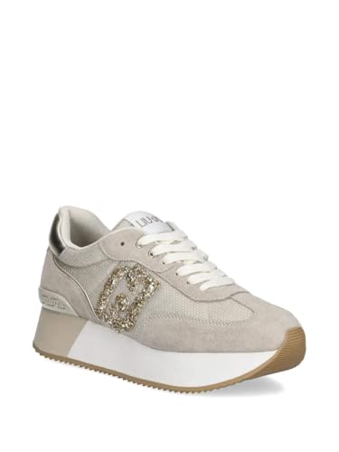 LIU JO Damen Low Sneaker Dreamy 02 Beige Synthetik, Leder & Textil 41 von Liu Jo