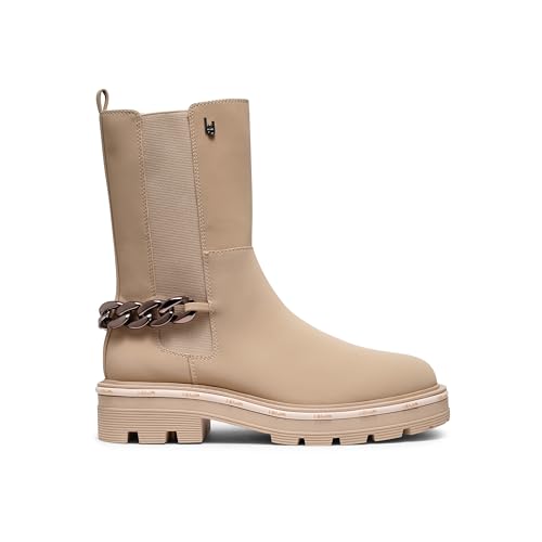 Liu-Jo 4F3717EX014 Damen-Amphibie, aus Leder, Sand oder Schwarz, lässiges Modell. Ein bequemer Schuh für alle Gelegenheiten. Herbst/Winter, sand, 39 EU von Liu Jo