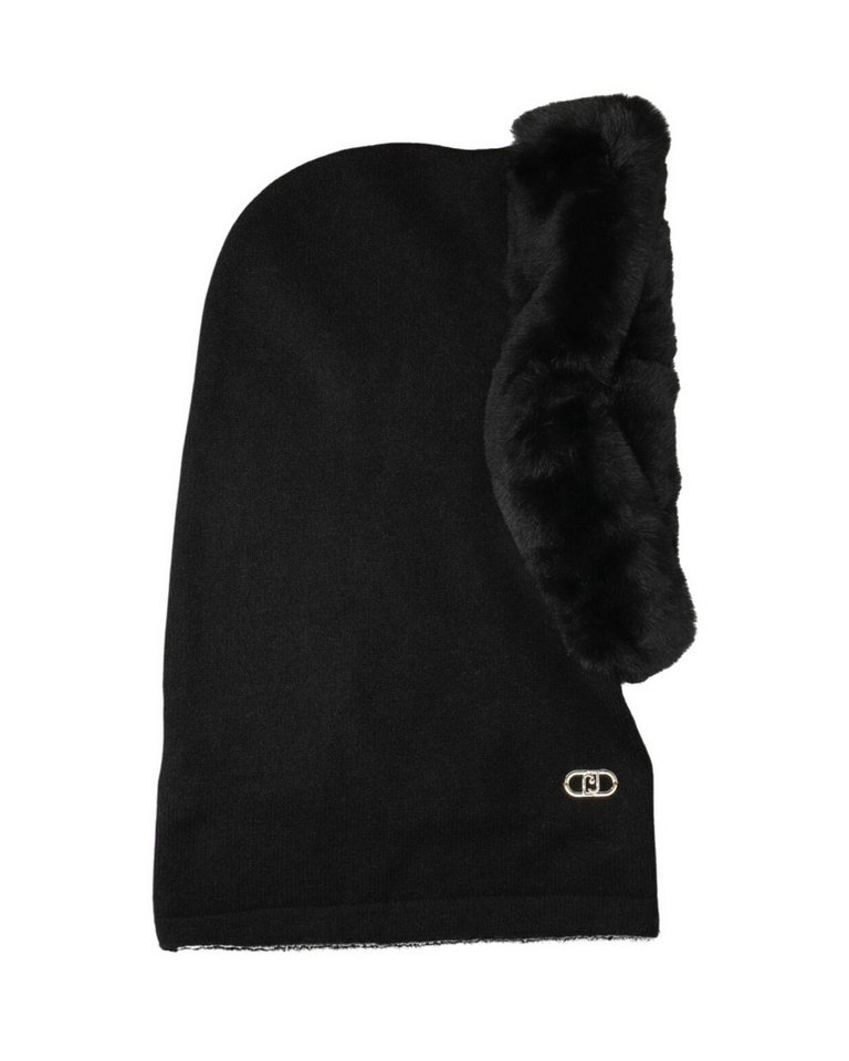 Liu Jo Beanie Damen Schlupfkapuze Kunstfell – Winter Balaclava – Weiche Strickka von Liu Jo