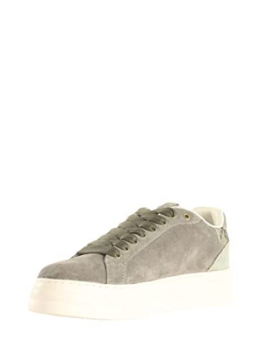 Liu Jo Cleo 09 Damen-Sneaker aus Wildleder mit Kontrastlogo, Military, 37 EU von Liu Jo