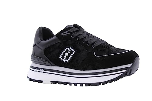 Liu Jo D Maxi-Sneaker WONDER61 Wildleder + Samt, Schwarz , 39 EU von Liu Jo