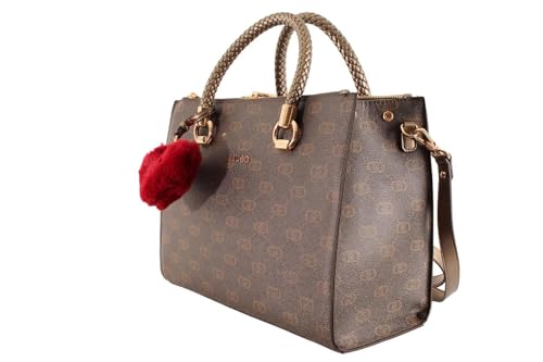 Liu Jo Damen Satchel/Handtasche Braun Kunstleder, Größe:-, Farbauswahl:braun-Kombi von LIU JO