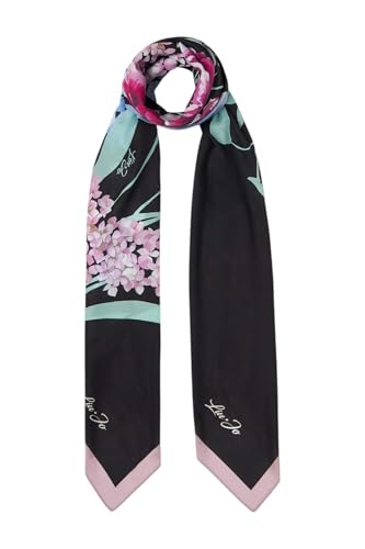 Liu Jo Damen Schwarz Geblümt Polyester Schal 120 x 120 cm 2A5035T0300 Schwarz von Liu Jo