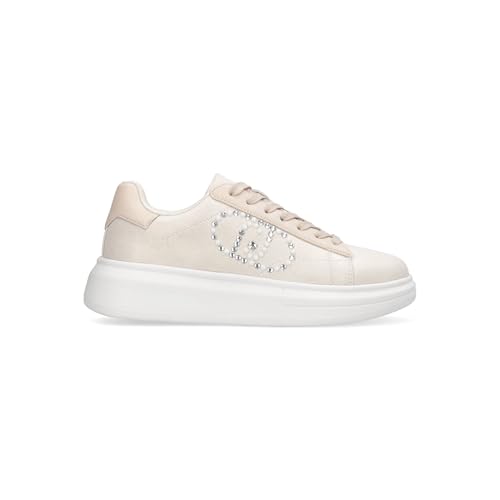 Liu Jo Damen-Sneakers BF5059TX382 Milk Leder Freizeitschuhe, milk, 40 EU von Liu Jo