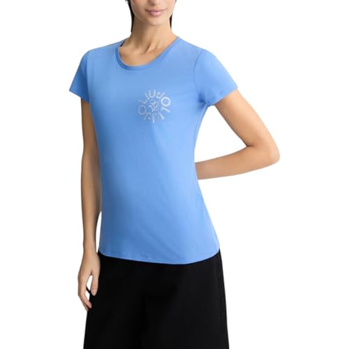 Liu Jo Damen-T-Shirt, Blau Bonnet Roun.liuj, Medium von Liu Jo Jeans