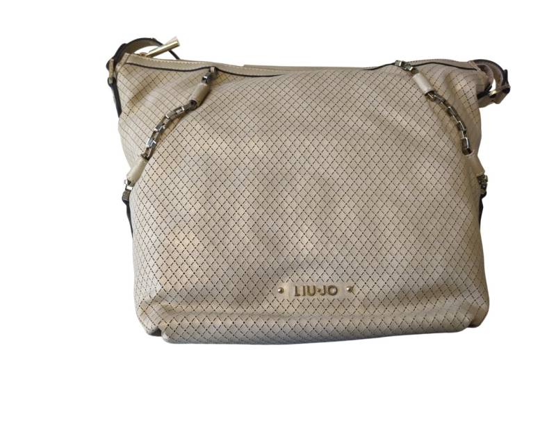 Liu Jo Handtasche Schultertasche Damen Kunstleder Stoff Champagner N15115E0042-33801 von Liu Jo