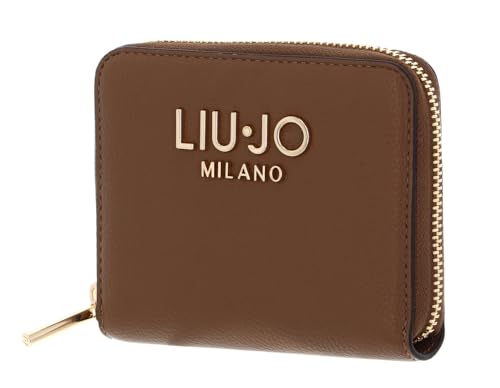 LIU JO Geldbörse Caliwen ECS Zip Around Wallet Suede Hellbraun von LIU JO