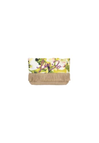 Liu Jo Kleine Clutch aus Stoff und Jute mit gesticktem Logo VA5215 T7114 st. Summer Flower von Liu Jo