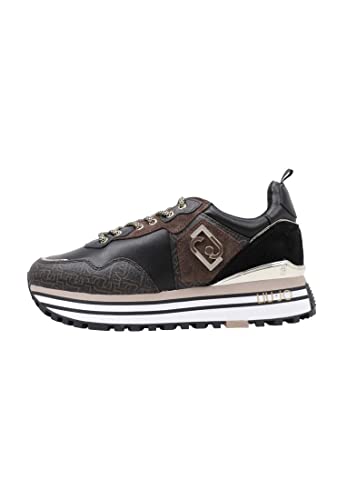 Liu Jo Damen Sneaker Low schwarz/Gold 36 (36) von Liu Jo