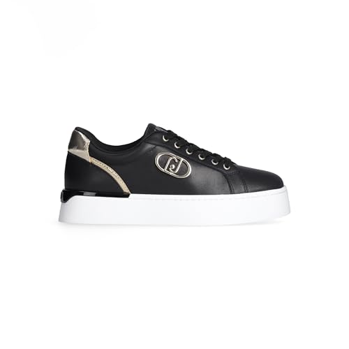 Liu Jo Pretty 06 Damen Leder Sneaker, Schwarz , 40 EU Liu Jo Pretty 06 Damen Leder Sneaker, Schwarz , 40 EU von Liu Jo Jeans