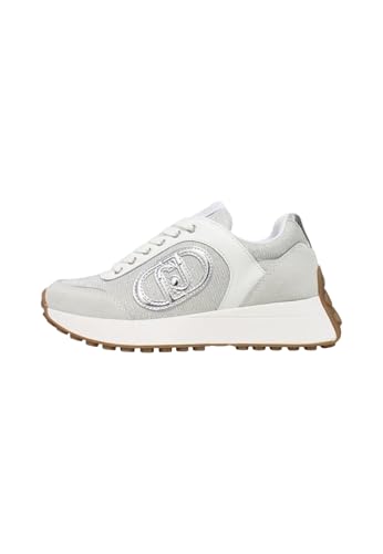 Liu Jo Lolo 17 Damen Sneaker aus Wildleder und Lurex, Purity, 38 EU von Liu Jo