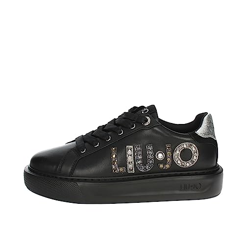 Liu Jo Damen Sneaker Low Kylie schwarz/Silber 38 von Liu Jo